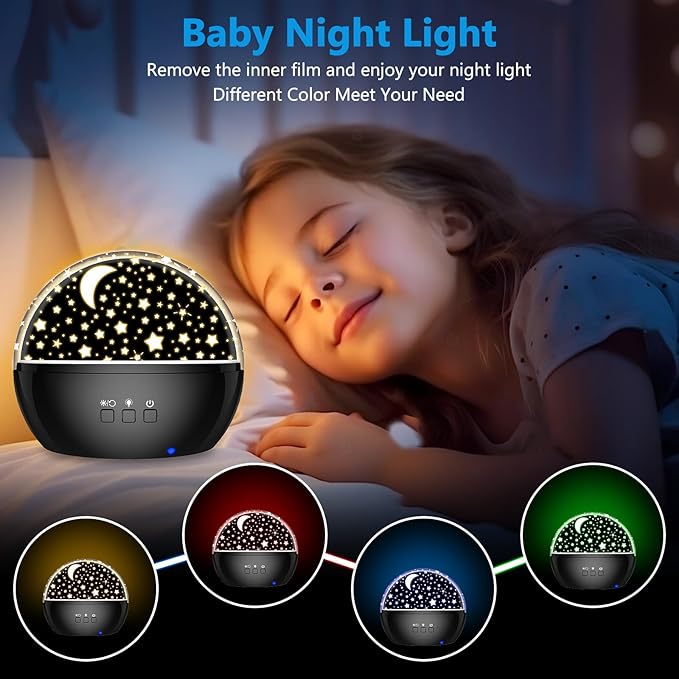 Superhero Night Light Projector for Boy,Kids Night Lights with Spiderman and Star Theme,360 Degree Rotation,15 Mode Color Changing,Birthday Gift Toys