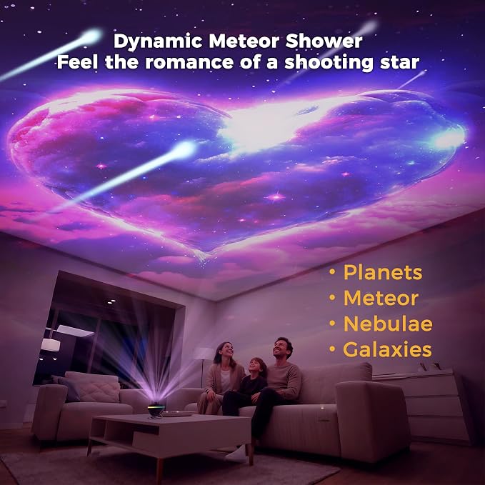 Galaxy Projector, 13 in 1 HD Planetarium Galaxy Star Projector | 360 Rotating Star Projector Light with Adjustable Knob and Timer for Kids, Ceiling, Gifts, Room Decor