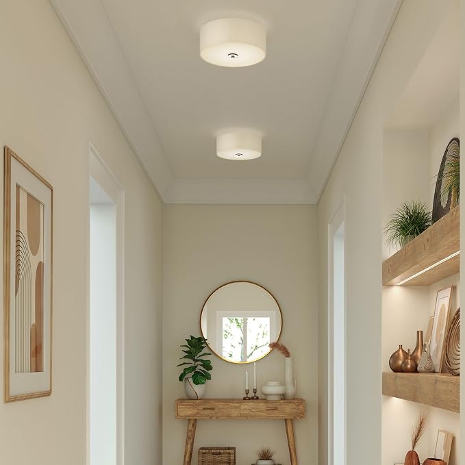 Progress Lighting P3713-09 Inspire Two-Light Flush Mount, Brushed Nickel