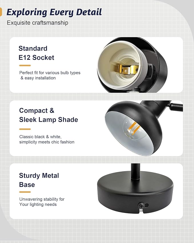 HiBay 2-Light Track Lighting, Modern Directional Ceiling Light Fixture Black, Ceiling Track Spotlight Indoor for Bedroom Kitchen Living Room, E12 Base (Bulbs Not Included)