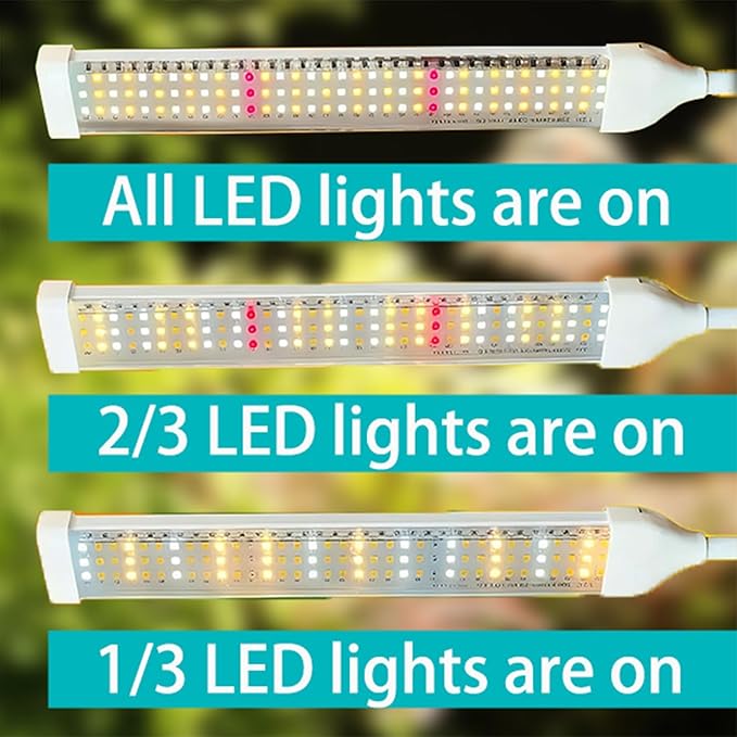 210 LED Grow Lights for Indoor Plants Full Spectrum, LED Plant Light with Stand, Adjustable Height, Plant Grow Lights with Auto 4/8/13/H Timer for Indoor Tall Plants.