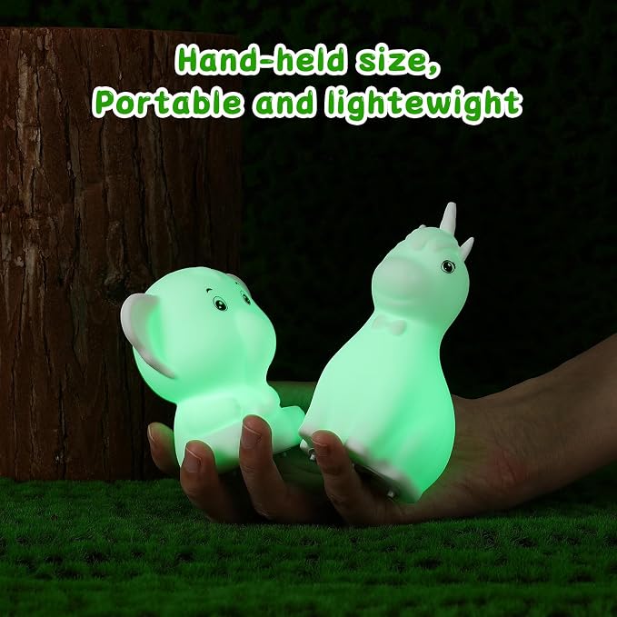 LOVERUIS Cute Night Light for Kids Colorful Unicorn Elephant Night Lights