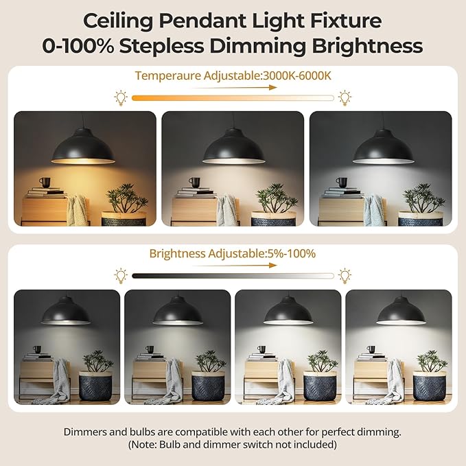 Brushed Nickel Pendant Lights Kitchen Island,Hanging Pendant Light Fixtures,Kitchen Pendant Lighting Over Island