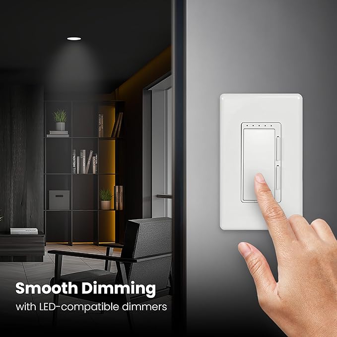 Feit Electric Flush Mount Ceiling Light Slim, Dimmable, 5CCT - 11 in | Dimmable, 875 lm, 3000K-6500K, Slim Low-Profile, Flat Panel Ceilling Light Fixture for hallways, bedrooms, living rooms