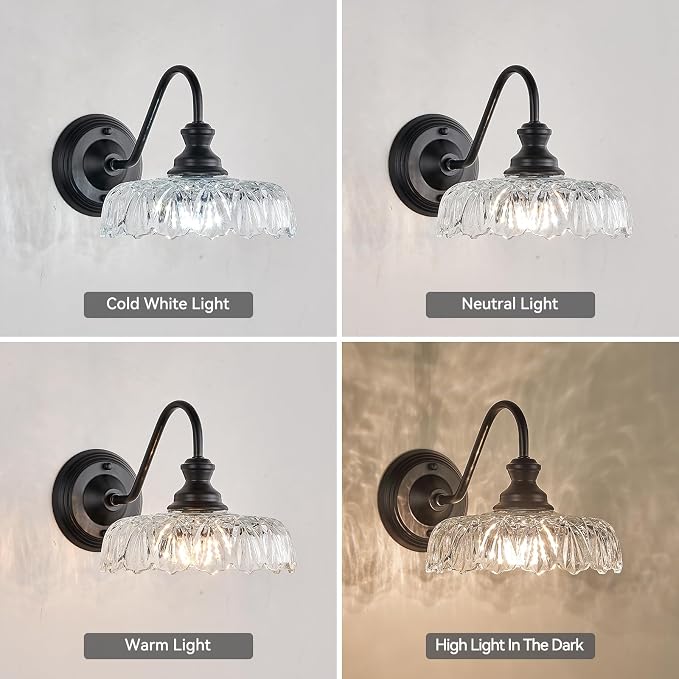 HDDFL Modern Wall Scone Bedside Wall Lamp Matte Black Bedroom Light Fixtures in Door Lighting Fixture for Living Room Hallway Corridor