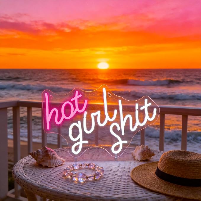 Pink Girl Neon Sign for Wall Decor Led Neon Signs Light Up Sign Room Decor Neon Lights Sign USB Powered