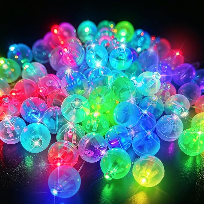 200 Pcs Mini LED Ballon Lights Long Standby Time Waterproof Mini Light,Tiny Party Lamps for Balloon Paper Lantern Easter Eggs Decor Halloween Christmas Birthday Party Wedding Decoration (Multicolor)