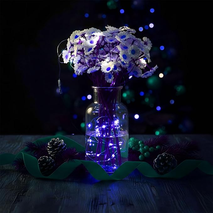 Macarrie 6 Pcs White Fairy Lights USB Powered 16 ft 50 LED String Lights Plug in for Indoor Outdoor Bedroom DIY Party Wedding Home Festival Tree Garden Xmas Decoration