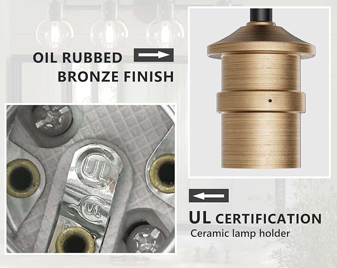 Bathroom Light Fixtures, Black and Copper 3 Light Bathroom Vanity Light, Modern Wall Sconce Black with Red Copper, Vanity Lights Over Mirror with Globe Glass Shade and Metal Base