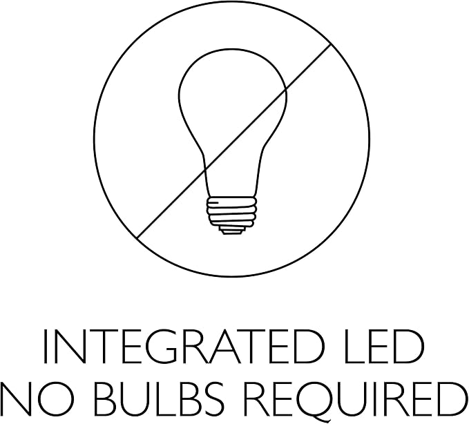 Design House 11 Inch Hays Integrated LED Ceiling Light 2-Pack with Frosted Glass, White, 579177 | Ceiling Mount, Traditional, Steel, 2-Pack, Lighting, 579177