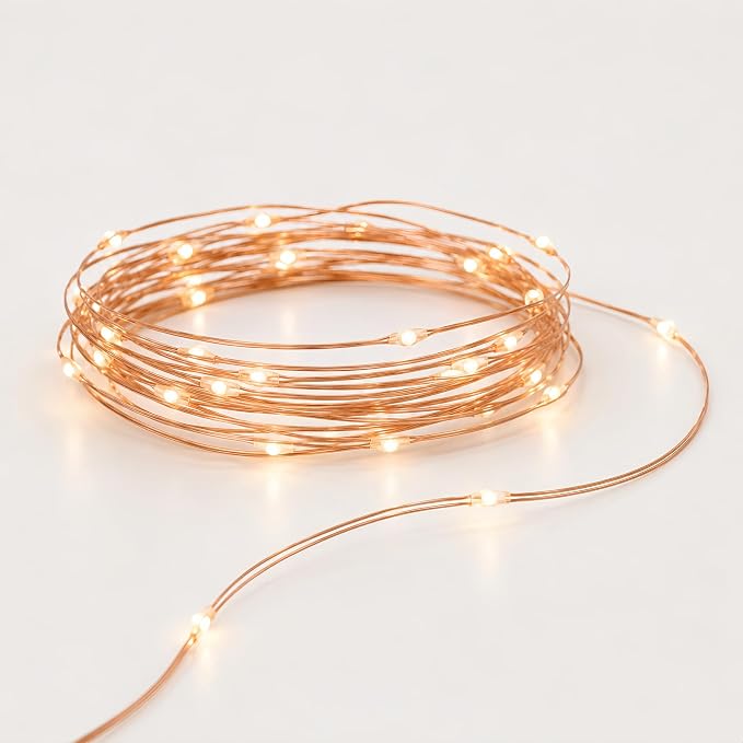 100FT 300 LED Solar Fairy Lights Outdoor Waterproof, Warm White | 8 Modes Solar Copper Wire Twinkle Lights with 6.5FT Lead Wire, Auto On/Off for Patio, Garden, Tree, Fence & Christmas Decor