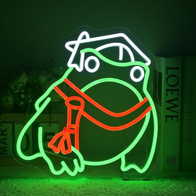Cool Kids Read Books Neon Sign Toad Graduated Wall Decor Neon Light Bedroom Wall Decor Suitable for Classroom Book Party Library Decoration Reading Room Bookish Decor Gift
