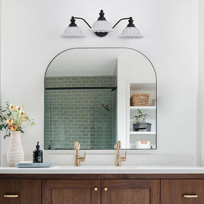 Black 3 Light Vanity Light Modern Bathroom Vanity Light Fixture