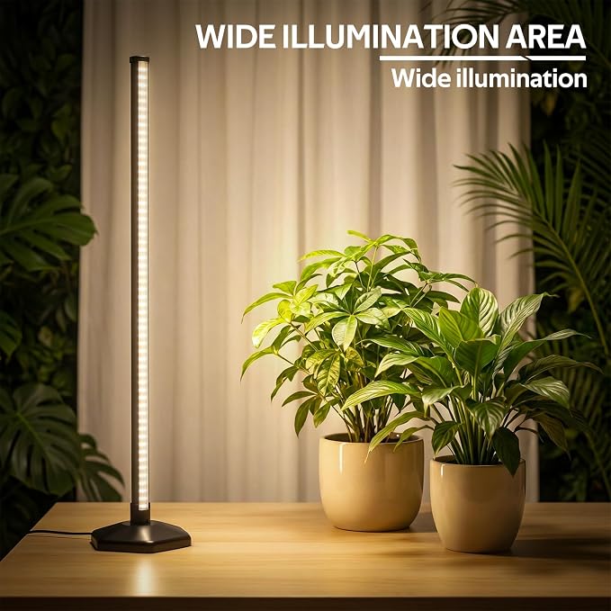 Plant Grow Lights with Timer, 72 LEDs Full Spectrum Grow Lights for Indoor Plants 23 Inch Desk Standing Grow Lights 3 Light Modes 5-Level Dimmable Auto On Off