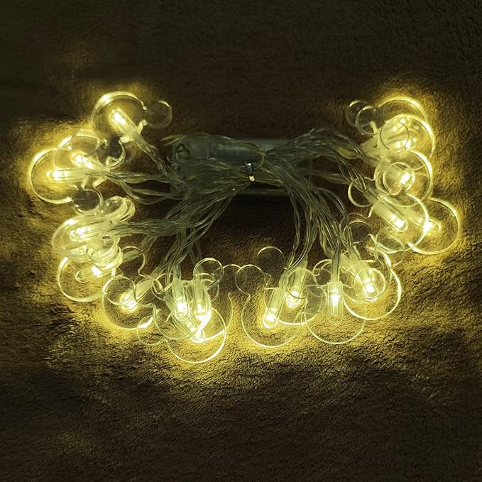 3m 20LEDs Decorative Cartoon Animal Mouse Night Mood Light Romantic Lamp for Home Indoor Bedroom Party Festival Décor (Warm White)