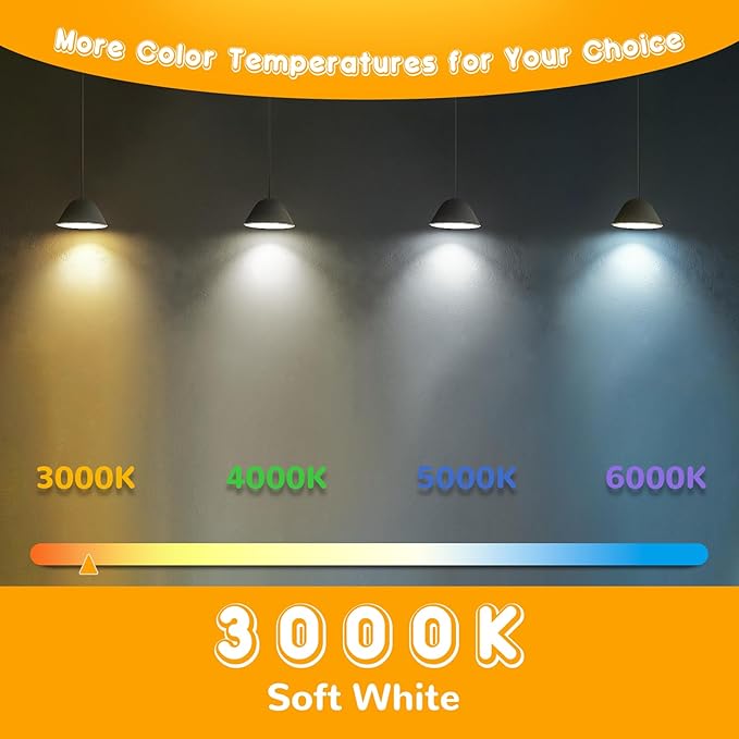 MAXvolador G25 LED Globe Light Bulb 60W Equivalent, Soft White 3000K E26 Vanity Round Bulbs for Bathroom Makeup Mirror, Non-Dimmable 500LM, 8-Pack