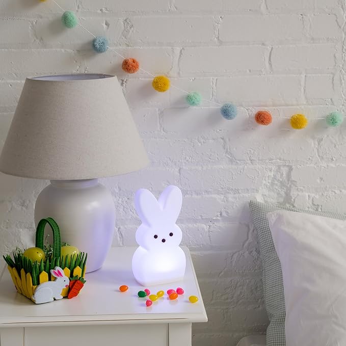 Animal Adventure | Peeps | 8” Collectible Multicolor LED Silicone Bunny Nightlight