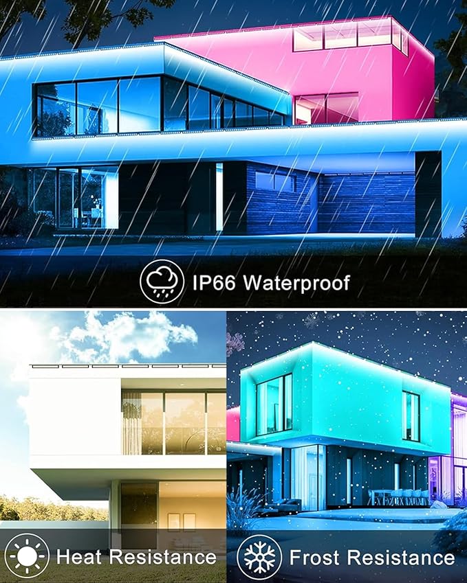 MEIKEE 25W RGB Wall Wash Lights, RGBW Color Changing Washer Strip Lights Outdoor, IP66 Waterproof LED Stage Light Bar for Christmas Halloween Party Landscape (4 Pack)