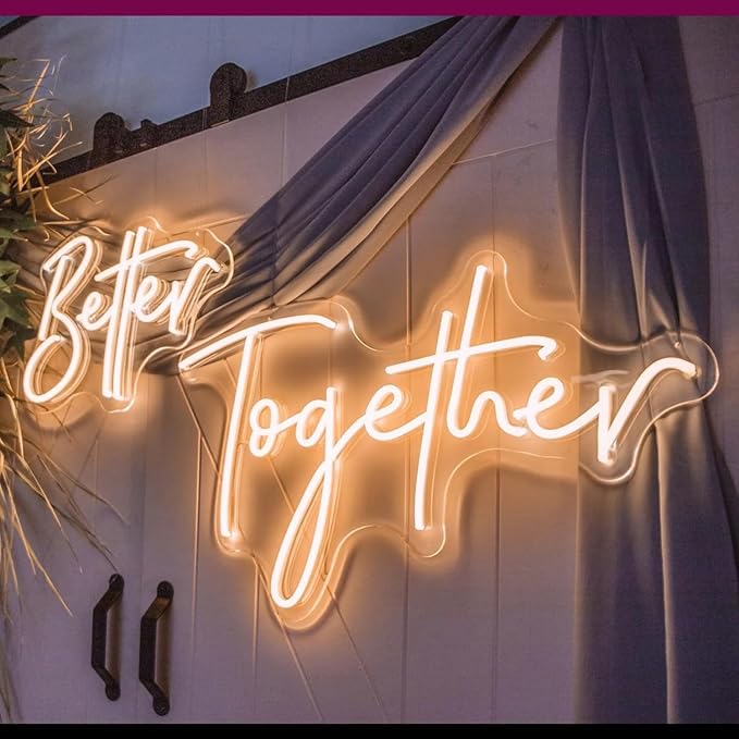 Custom LED Neon Signs for Wedding, Business, Logo, Shop, Beauty, Salon | 100% Personalized, Even Lighting, Adjustable Brightness, Premium Materials, Easy Installation, Safe Low-Voltage Lighting