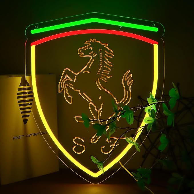 Garage Neon Signs for Wall Decor,Dimmable Car Neon Light,Man cave Bedroom Game Room Office Decoration,Birthday Gifts