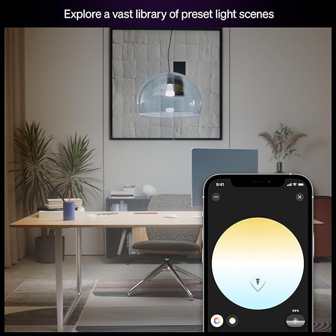 Philips Hue Smart LED A21 Bulb, White Ambiance, E26, 13.5W, Full Spectrum Light 1000K-20000K,1600 Lumens, Dimmable LED Bulbs, Works with Alexa, Google Assistant, Apple Home, 1-Pack