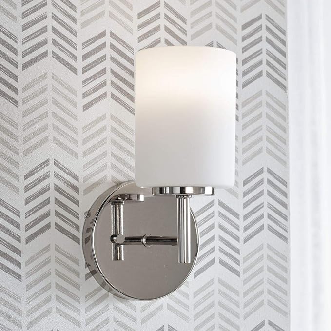 Progress Lighting P2131-104 Replay Bath & Vanity, 1-Light, Polished Nickel
