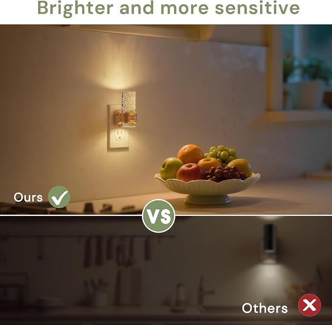 L LOHAS LED Motion Sensor Night Light, Bubble Night Lights Plug into Wall | 2 Pack 3CCT Color Temperature Change MINI Night-Light,Dimmable Nightlight with Dusk to Dawn Sensor for Rooms Bathroom Hallway