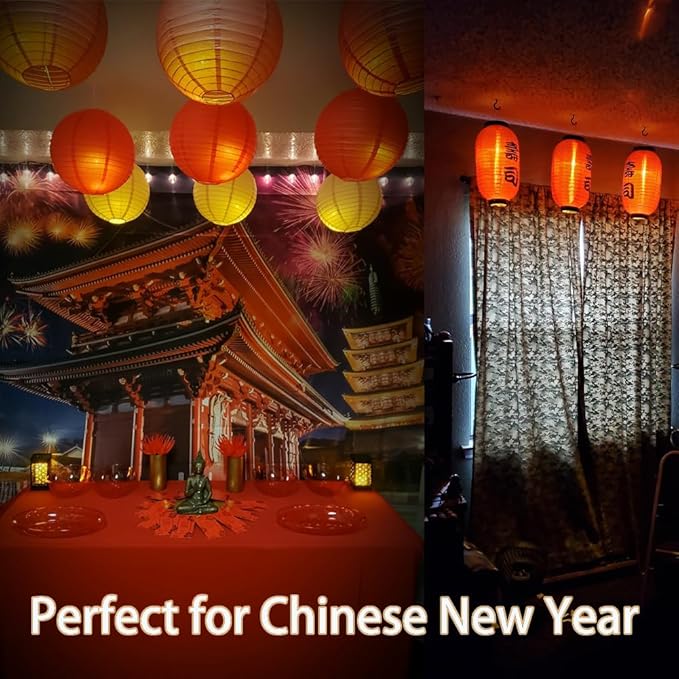 Mini LED Lantern Lights – 24 Pack Battery Operated String Lights for Paper Lanterns, Balloons, Star Decor, and Event Lighting – Warm White Glow