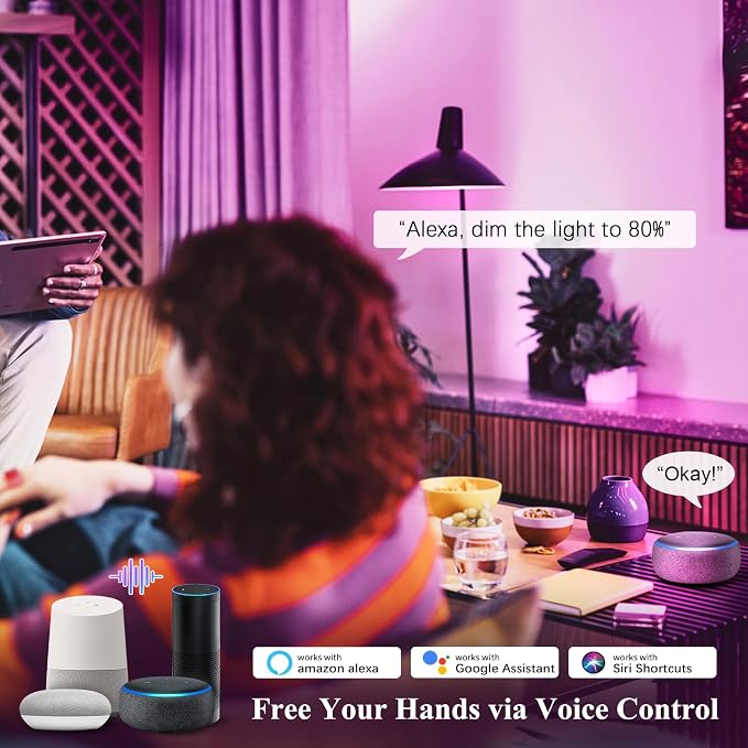 DiCUNO Smart Edison Bulb ST19, RGB Color Changing & Tunable White 1-Pack | WiFi Smart LED Bulb Work with Alexa & Google Home, 2700K-6500K Tunable via App, ST58 Edison Bulb 5W, 50Watt Equivalent, 500LM