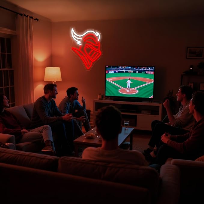 University Neon Sign for Wall Decor Football Neon Light for Man Cave | Dimmable University Led Sign for Fans, Bedroom, Dorm, Game Room,Bar Party Decor, Birthday Gifts for Men 12.9*10.3In