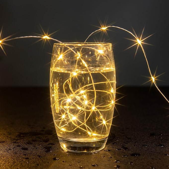 Fairy Lights Plug in,100FT 600 LEDs Waterproof Led String Lights,8 Modes Remote Twinkle Light for Bedroom Window Weddings Christmas Holiday Decoration,Silver Wire,2 Inch Led Space,Warm White