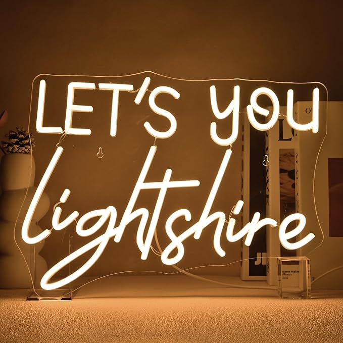 Lets Your Light Shine Neon Sign Christian Neon Light For Wall Decor Bible Verse Led Neon Signs Dimmable Light Up Signs For Wedding Bedroom Religious Jesus Prayer Room Decoration Gifts