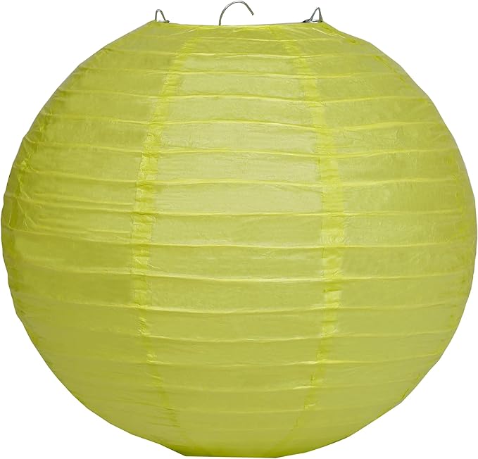 Matissa 10"(25CM) Pack of 6 Paper Lantern Wedding Party Decoration Craft Lamp Shade (Spring Green)