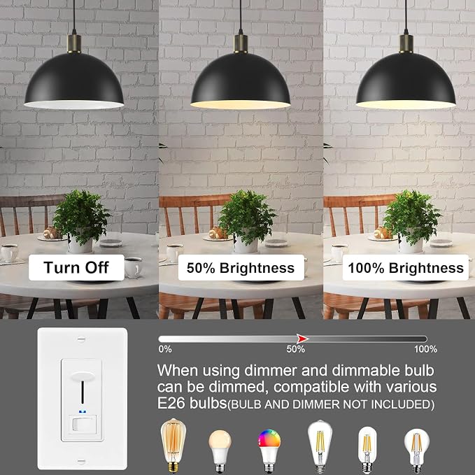 Black Pendant Lights Kitchen Island 3 Pack, 11.8" Modern Black and Gold Pendant Light Fixtures Dome Farmhouse Hanging Lights for Sink Dining Room Hallway Entryway