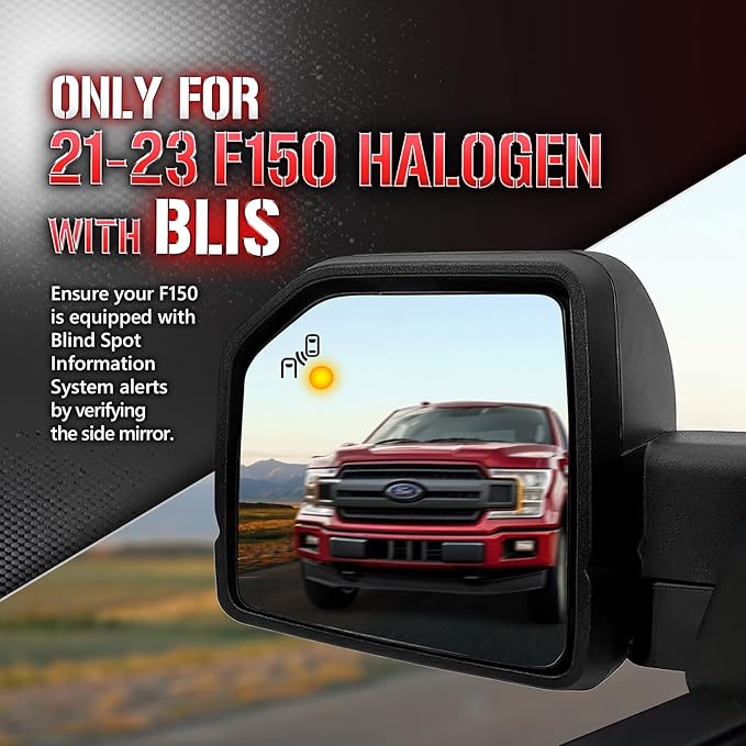 OPT7 Plug'n'Play Bundle for 2021-2023 F150 w/OE Halogen Taillights and Blind Spot Monitor – 60" Redline Double Row Two-Piece LED Tailgate Light Bar w/Amber Turn + Easy Connect Harness