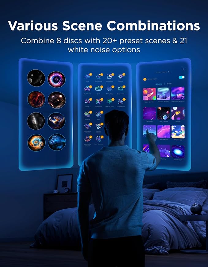 Govee Galaxy Light Star Projector 2 Pro, 4 Megapixel HD Lens, Planetarium Projector work with Matter, Night Light Projector with 20+ Preset Scenes, Star LED Lights Projector, Room Decor, Gift for Kids