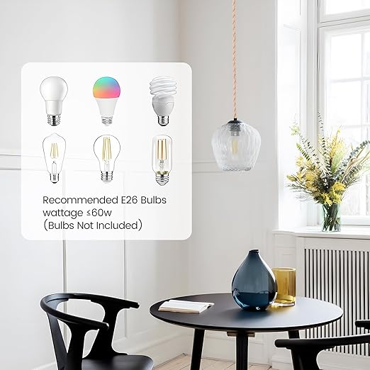 Plug in Pendant Light Cord, Industrial Hanging Light Kit with 15FT Hemp Rope, E26 E27 Light Socket for Hanging Lamp Kit, Hanging Light Cord with On/Off Switch, Bulb Not Included