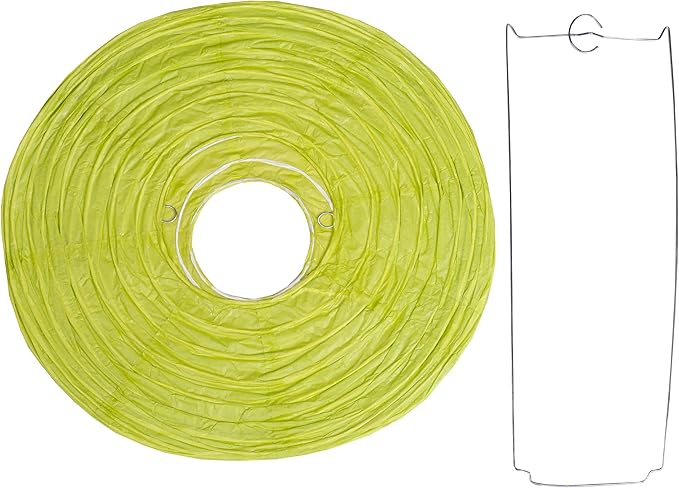 Matissa 12"(30CM) Pack of 6 Paper Lantern Wedding Party Decoration Craft Lamp Shade (Spring Green)
