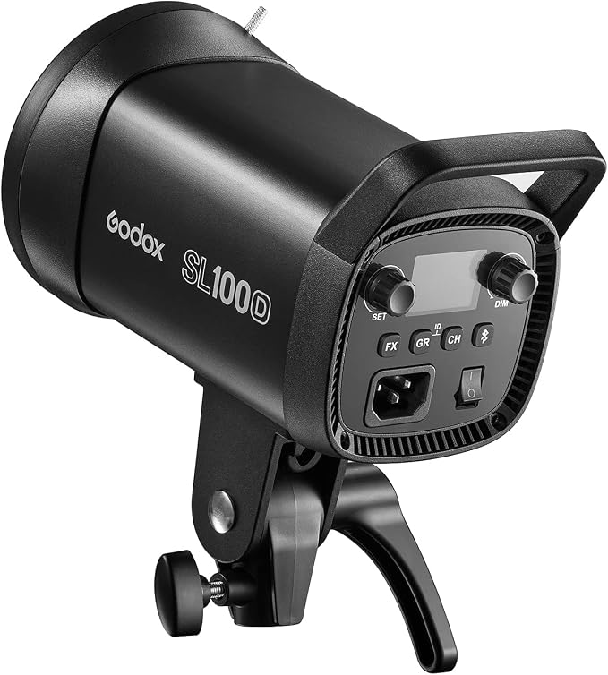 Godox SL100D 100W Daylight LED Video Light – 32,100Lux@1M, 5600K, CRI 96+, Bowens Mount LED Continuous Light, 8 FX, App Control, Silent Studio Lighting for Video Recording, Photography, Live Streaming