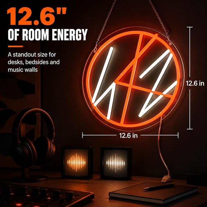 K-Pop Neon Sign,Music Decor,K POP Merch | LED Light, Music Fan Merch Decor, Wall Light, 12.6"x12.6"IN