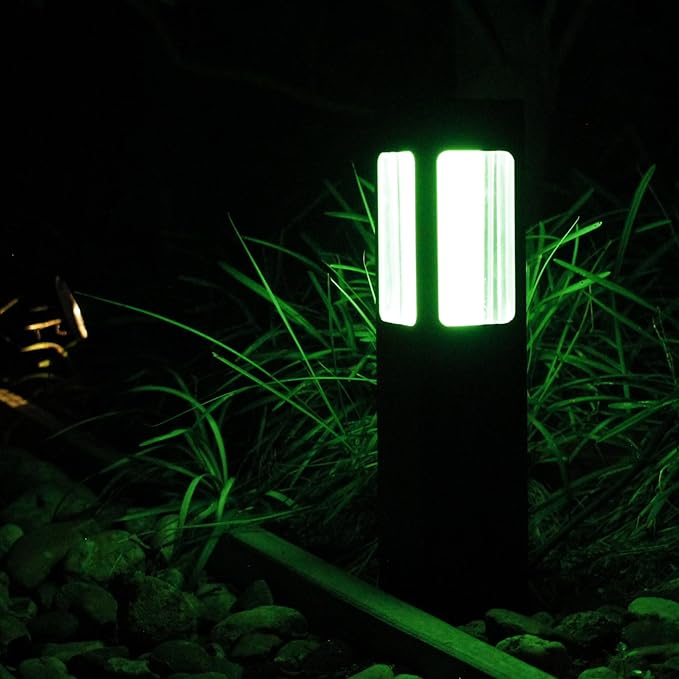 LIFX Smart Outdoor Path Lights - Wi-Fi RGBW - Matter Certified 12V- Square | Wifi 2.4GHz - Compatible with Alexa, Google, Apple Homekit, Needs 15V low-voltage transformer, for landscape pathway lighting