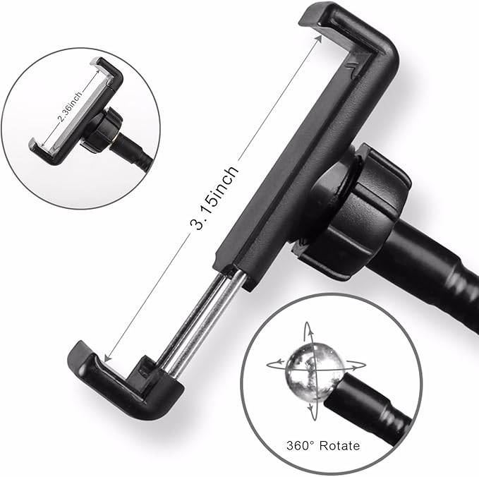 Sokani Selfie Ring Light with Cell Phone Holder and Stand Bracket for YouTube TIK Tok Tiktok Zoom Video Conference Live Stream Makeup Dimmable LED Circle RingLight for iPhone Android Mobile Smartphone