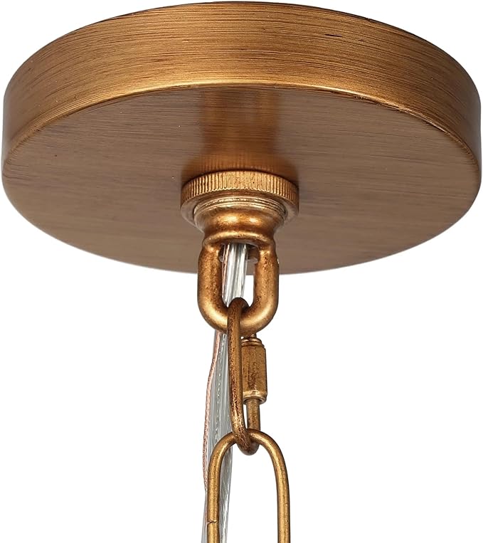 LALUZ 10" Large Dome Pendant Light, Antique Brushed Gold Pendant Lights Kitchen Island Modern Metal Adjustable Hanging Light Fixtures for Dining Room Bedroom Hallway