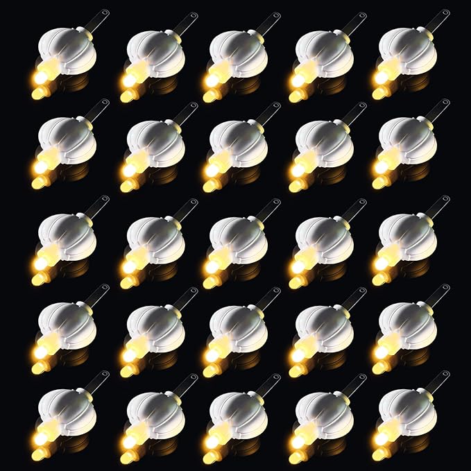 24 Pack Mini LED Lantern Lights - Battery Operated Small Lights for Paper Lanterns, Perfect for Party, Birthday, Wedding, Halloween, Christmas Decorations (Warm White)