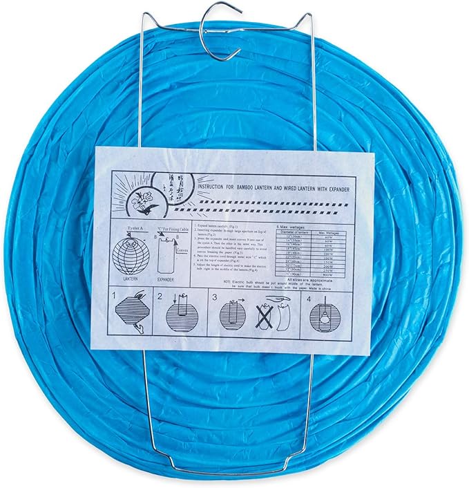 Super Z Outlet 16 Pack Assorted Colorful Decorative Chinese/Japanese Floating Sky Paper Lanterns Metal Frame for Events, Party Decoration (Multiple Sizes)