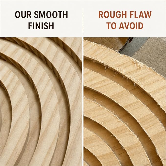 Wall Candle Holder Set of 2, Boho Wall Decor, Arch Candle Sconces, Natural | Natural-tone boho wood wall decor for living room, bedroom, hallway, and entryway, with shelves for lightweight accents.