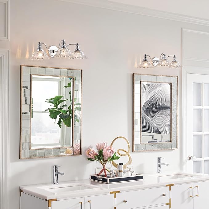 Chrome Vanity Light 3 Light Bathroom Lights Vanity Lights for Bathroom Bathroom Light Fixtures
