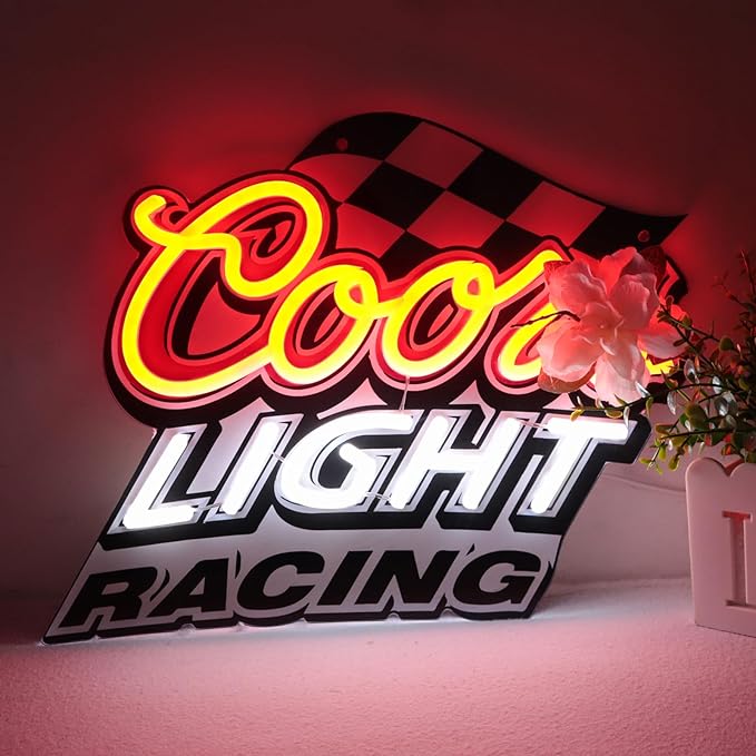 JFLLamp Crs Racing Neon Signs for Wall Decor Crs Banquet Neon Lights for Bedroom Led Signs Suitable for Dormitory Man Cave Christmas Gift