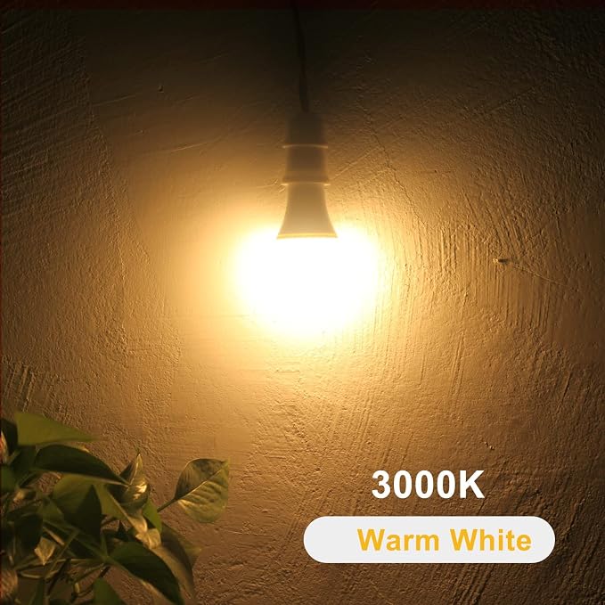 Qualilux Dusk to Dawn A19 LED Light Bulbs Outdoor, Automatic On/Off, 60W Equivalent, Warm White 3000K, Energy Efficient 9.5W, 850 Lumen, E26 Base, 4-Pack, HQ-H009