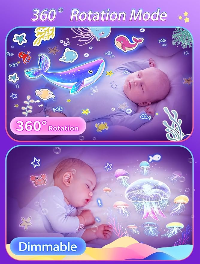 21 Sets of Films + Projector Night Light for Kids, Kids Night Light Projector for Bedroom, Ceiling, Star Galaxy Projector with 360° Rotation for Baby Girls, Birthday, Christmas, Nursery, Room Decor